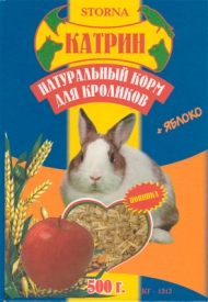 Корм Катрин д/кроликов /яблоко/ 500г
