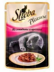 Шеба 85г говядина/кролик