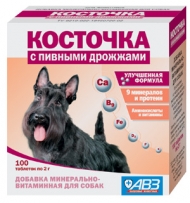 Косточка с пивными дрожжами №100 тб