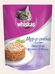 Вискас 85г паштет из розового тунца