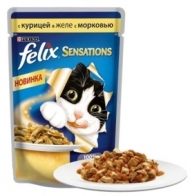 Феликс Sensations 85г курица/морковь