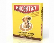 Капли Инсектал д/собак 20-40кг