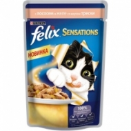 Феликс Sensations 85г лосось/треска