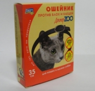 Ошейник Доктор Зоо п/блох д/кошек 35 см (10шт)