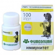 Фитомины д/иммунитета собак 100тб (функц. корм )