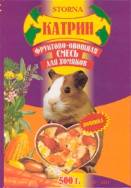 Корм Катрин д/хомяков 500г /фрукт-овощ.смесь/