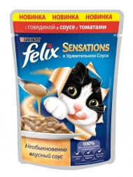 Феликс 85г сенсация в удив. соусе Говядина/томат