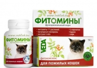 Фитомины для пожилых кошек 50г