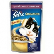 Феликс Sensations 85г утка/шпинат
